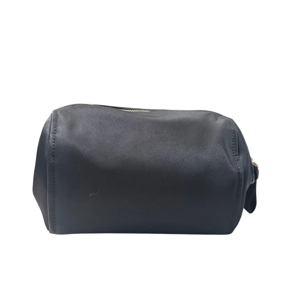 Kate Spade Chelsea Cosmetic Bag Womens Medium Black Excellent Nylon WLR00618